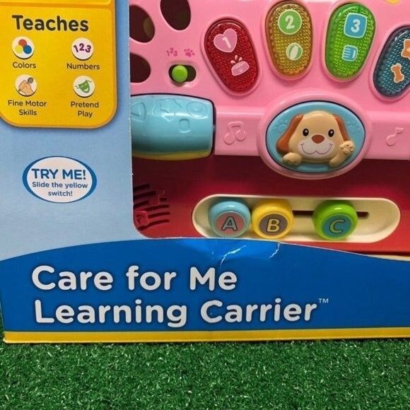 Vtech Care for Me Learning Carrier Puppy Dog Toy Set Infant Toddler Sounds NEW - Picture 3 of 10